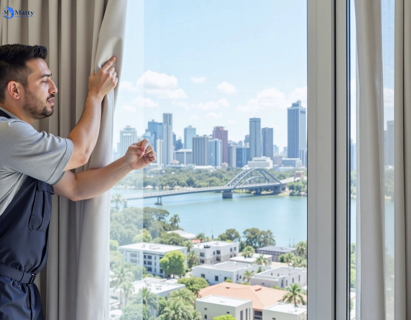 Professional curtain steam cleaning service carramar-nsw QLD by Matty Curtain Cleaning